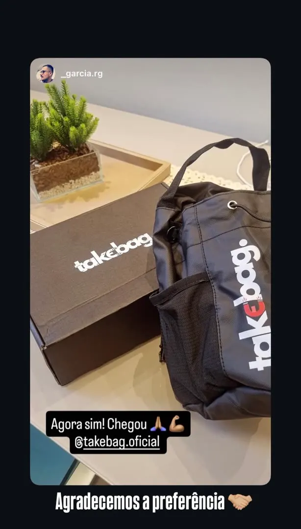 Cliente treinando com a TakeBag