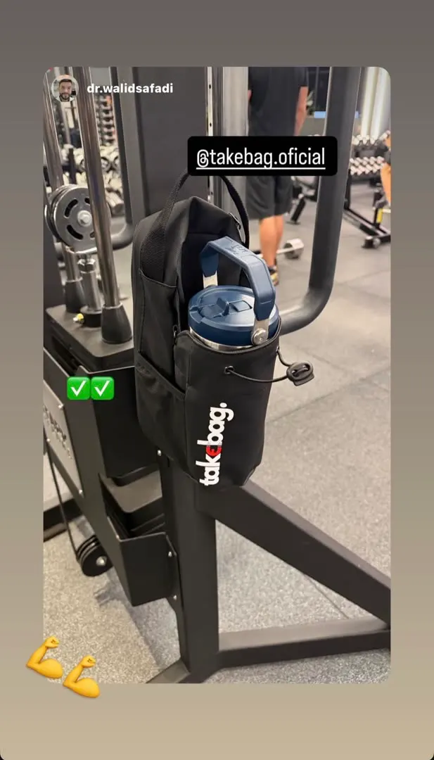 Cliente treinando com a TakeBag