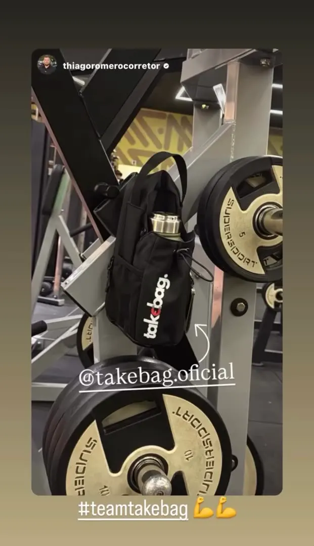 Cliente treinando com a TakeBag